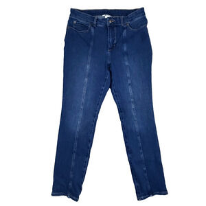 Duluth Trading Co Womens Straight Leg Jeans Size 10 Short Blue Denim 5 Pocket